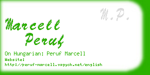 marcell peruf business card